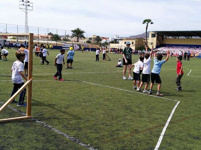Imagen de archivo de una concentración escolar de balonmano en Telde (Foto TA)