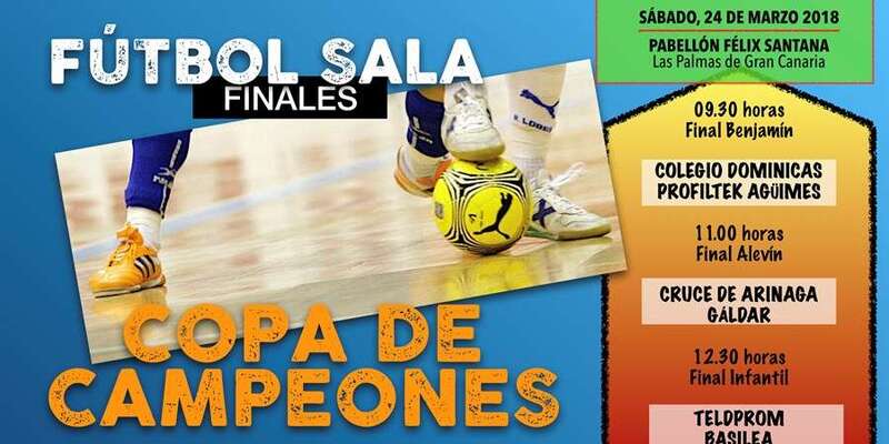 Cartel de las tres finales de la Copa de Campeones de Gran Canaria (Foto TA)