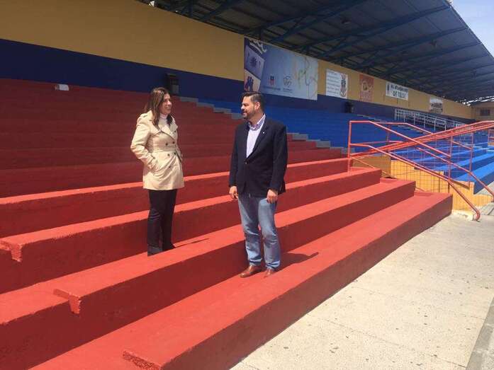 Carmen Hernández y Diego Ojeda, este miércoles en El Hornillo (Foto TA)