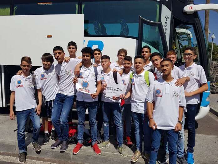 Equipo infantil del CB Telde que participa en el torneo (Foto TA)