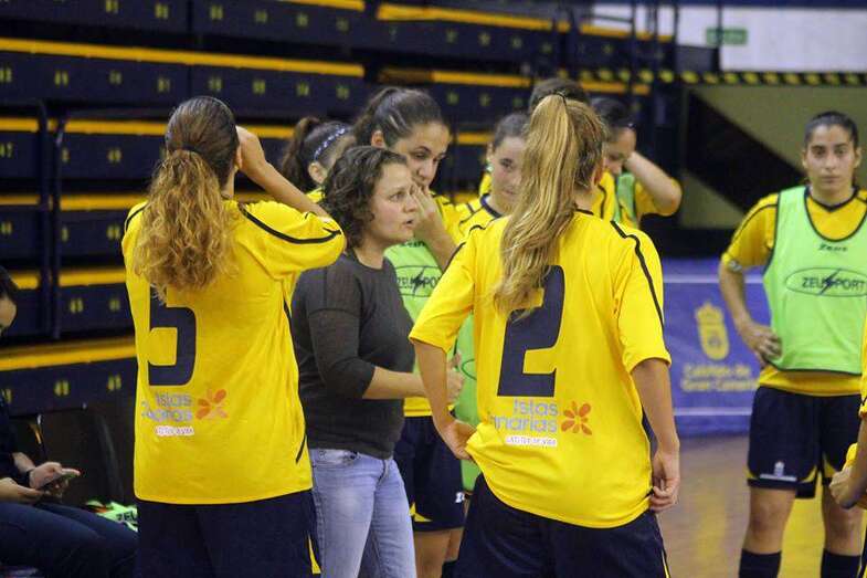 Archivo. Jugadoras del Preconte Telde (Foto TA)