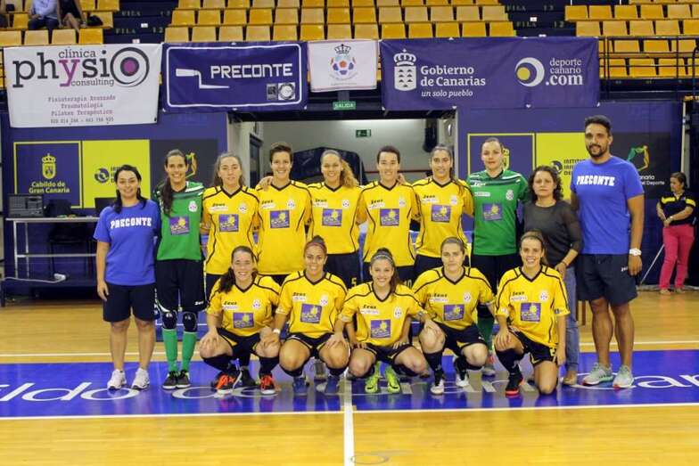 Imagen de archivo de una formación del Preconte en esta temporada (Foto TA)