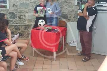 Acto de clausura de la temporada del equipo femenino del CD Vallinamar-Telde (Foto TA)