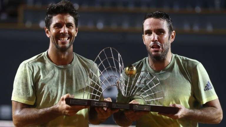 El tenista teldense David Marrero (d), junto a su compañero de dobles Fernando Verdasco (Foto Canarias7).