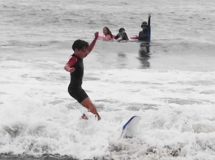 Niños que participan en los cursos (Foto TA)