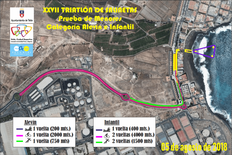 Imagen del circuito para las categorías alevín e infantil (Foto TA)