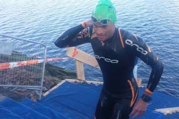 El teldense Jonay García brilla en el Campeonato de España de Triatlón de Larga Distancia (Foto TA)