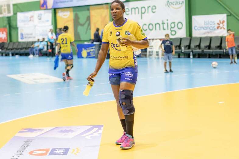 Lisandra Lussón, jugadora del Rocasa Gran Canaria (Foto TA)