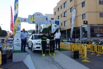 Jesús Tacoronte y Mariola Sáez se coronan en el XVI Rallye de Tierrra de Gran Canaria (Foto TA)