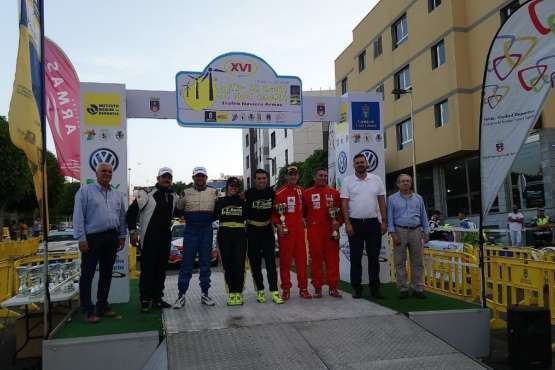 Jesús Tacoronte y Mariola Sáez se coronan en el XVI Rallye de Tierrra de Gran Canaria (Foto TA)