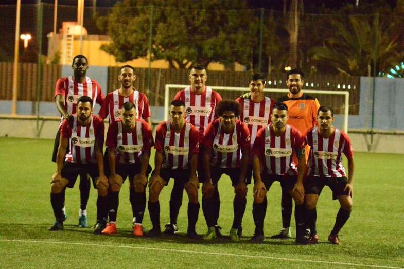 Formación habitual del Unión Marina en esta temporada (Foto Unión Marina)