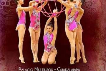 La gimnasia rítmica de Telde triunfa en Guadalajara (Foto TA)