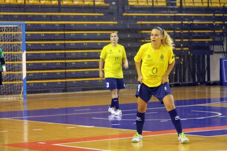 Jugadoras del Preconte Telde, en un partido de esta temporada (Foto TA)