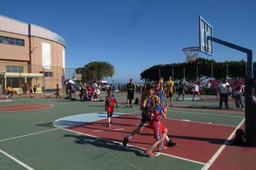 Más de 150 niños participan en Telde en  Primer 3X3 Basket Solidario Proyecto Sueños por África (Foto Acfi Press)