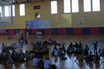 Más de 150 niños participan en Telde en  Primer 3X3 Basket Solidario Proyecto Sueños por África (Foto Acfi Press)