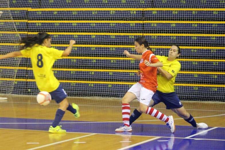 Momento de un partido del Preconte Telde en el CID en esta temporada (Foto TA)