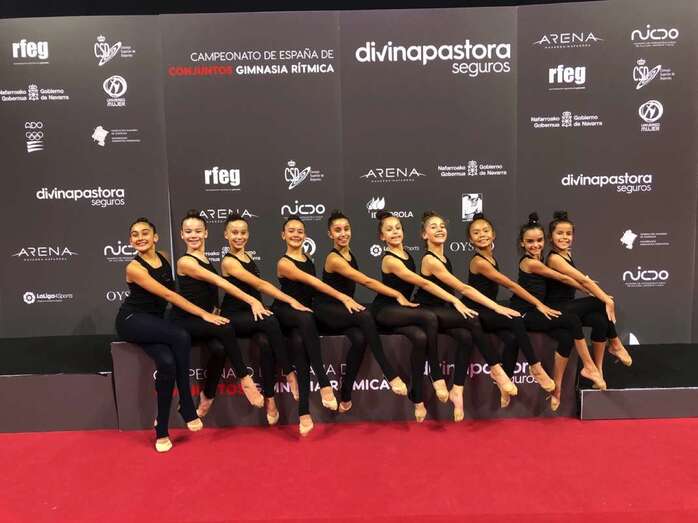 Imagen de uno de los dos conjuntos del Attenya en el Campeonato de España (Foto TA)