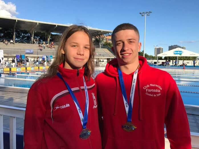 Los deportistas Cristo Cárdenes y Patricia López (Foto TA)