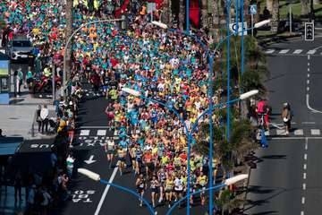 La Cajasiete Gran Canaria Maratón se celebró este domingo en la capital de la isla (Foto TA)
