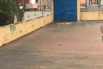 Antes, durante y después de las obras de mejora de la cancha (Foto TA)