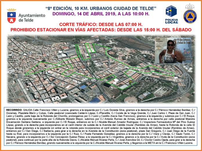 Calles afectadas por el desarrollo de la carrera (Foto TA)