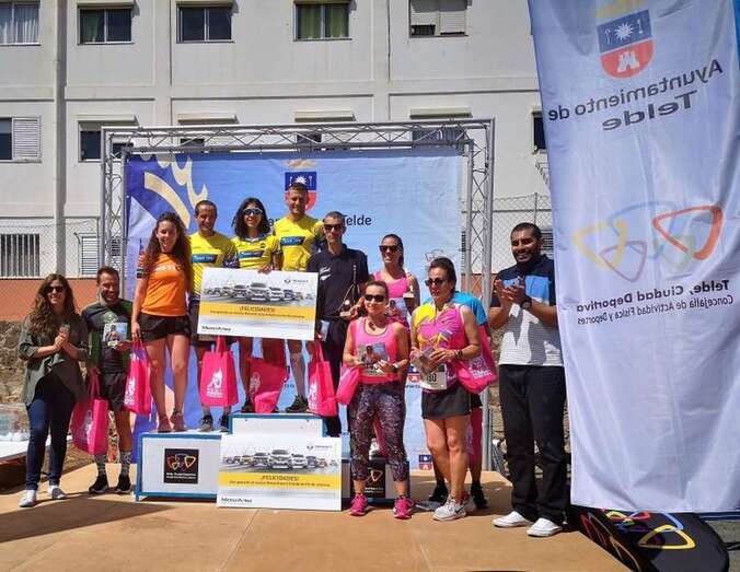 Podio de la prueba reina (Foto TA)