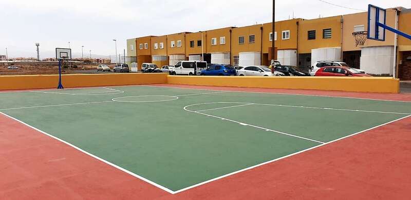 Imagen de la cancha tras las obras (Foto TA)