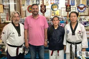 : La teldense Patricia Hua Medina, al Campeonato de España de Taekwondo Cadete (Foto TA)