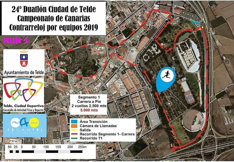 Imagen del trazado del primer segmento de la prueba (Foto TA)