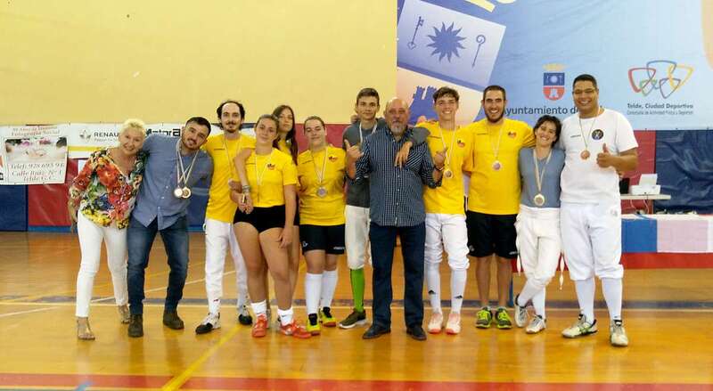 El cierre de la temporada 2019 de esgrima tuvo lugar este pasado sábado en Telde (Foto TA)