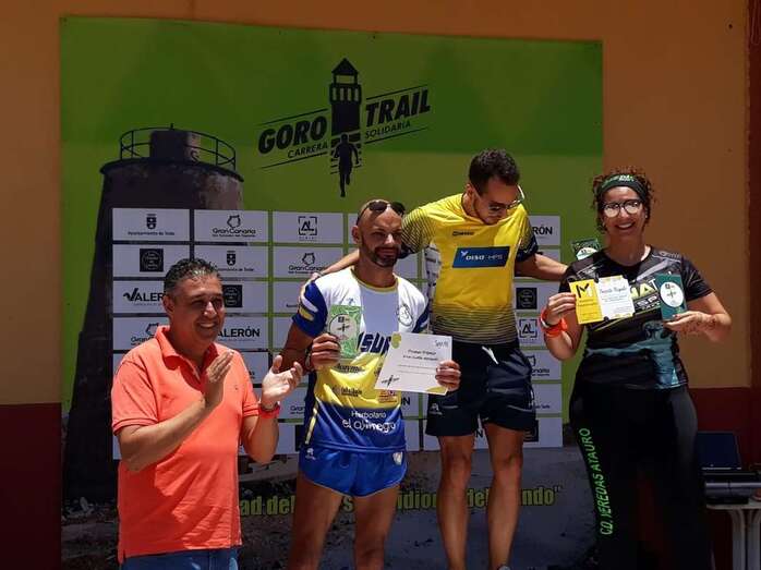 Podio de ganadores de la carrera (Foto TA)
