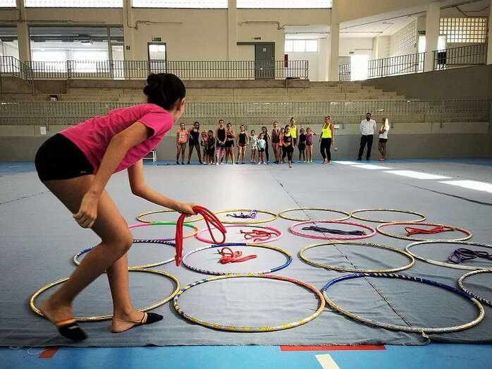 El campus se desarrolla de lunes a viernes en el pabellón de Jinámar (Foto TA)