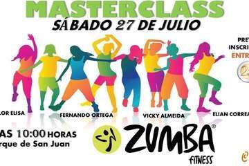 Clase magistral de Zumba en el parque urbano de San Juan (Foto TA)