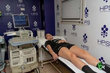 Primer día de revisiones médicas del Rocasa en el HPS (Foto cedida por el club)