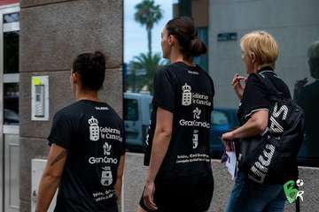 Primer día de revisiones médicas del Rocasa en el HPS (Foto cedida por el club)