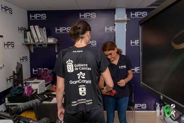 Primer día de revisiones médicas del Rocasa en el HPS (Foto cedida por el club)