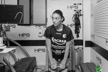 Primer día de revisiones médicas del Rocasa en el HPS (Foto cedida por el club)