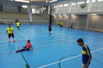 Éxito de un encuentro de porteros de fútbol sala en Jinámar (Foto TA)
