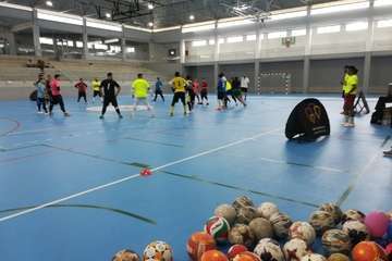 Éxito de un encuentro de porteros de fútbol sala en Jinámar (Foto TA)