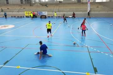 Éxito de un encuentro de porteros de fútbol sala en Jinámar (Foto TA)