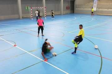 Éxito de un encuentro de porteros de fútbol sala en Jinámar (Foto TA)