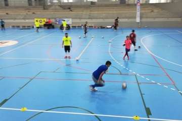 Éxito de un encuentro de porteros de fútbol sala en Jinámar (Foto TA)