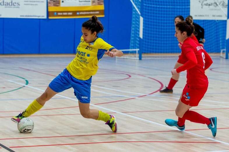 Leire, primera brasileña en la historia del Preconte Telde (Foto TA)