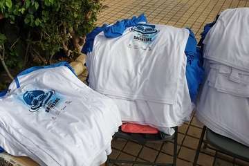 Alberto Rdríguez e Isabel Navarro triunfan en la XVII Travesía a Nado de Salinetas (Foto TA)