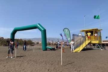 Llegada de Carmelo Santana a Melenara (Foto TA)