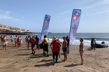 Llegada de Carmelo Santana a Melenara (Foto TA)