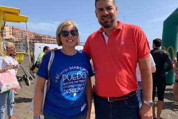 Llegada de Carmelo Santana a Melenara (Foto TA)