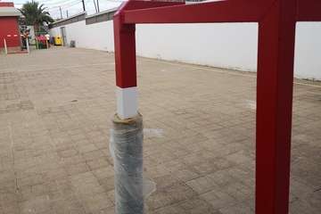  La cancha del CEIP San Antonio estrena porterías remozadas (Foto TA)