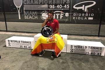 El teldense David Marrero, campeón del mundo con la selección española +35 (Foto TA)