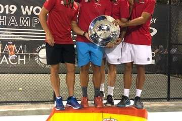 El teldense David Marrero, campeón del mundo con la selección española +35 (Foto TA)